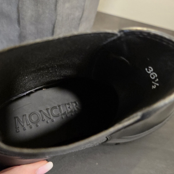 NWT Moncler Hevea Chelsea Boot Black 36.5 - Picture 5 of 8